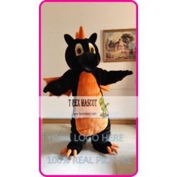 Mascot Black Dragon Mascot Dino Dinosaur Rex Costume