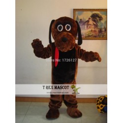 Mascot Dark Brown Hound Dog Mascot Costume