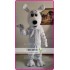 Mascot Plush White Dog Mascot Costume