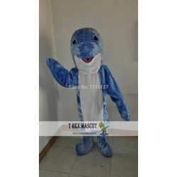 Mascot Blue Dolphin Mascot Costume Cartoon Cosplay Made Costumes