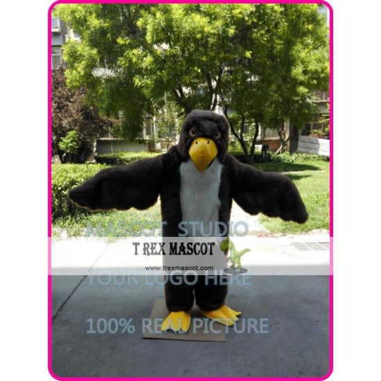 Plush Eagle Mascot Costume Blad Eagle