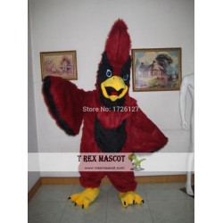 Plush Red Cardinal Mascot Costume