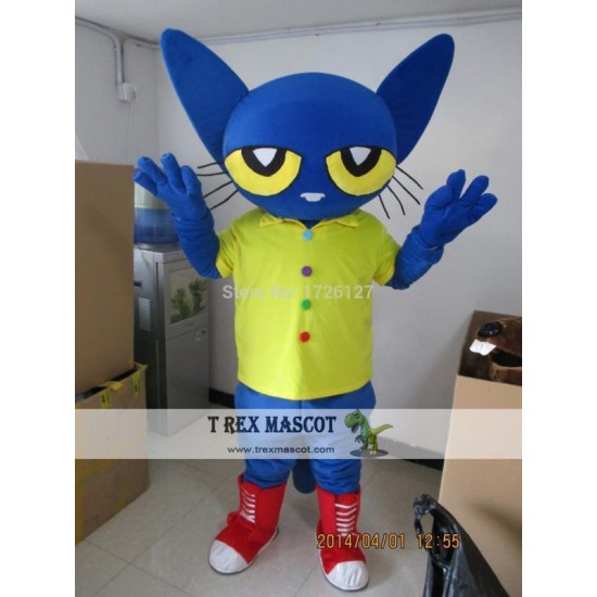 Pete the Cat Mascot Costume Cartoon Anime Cosplay