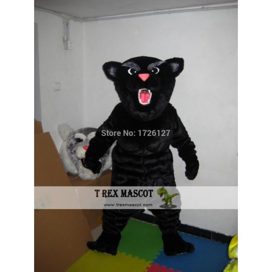 Black Panther Leopard Jaguar Cougar Mascot Costume