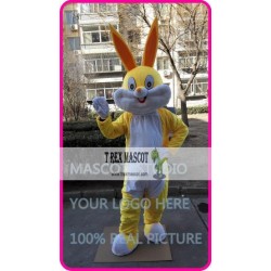 Mascot Easter Yellow Rabbit Bunny Mascot Costume