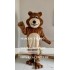 Mascot Brown Bear Mascot Long Plush Costume