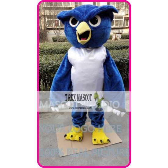 Mascot Plush Blue Owl Mascot Costume