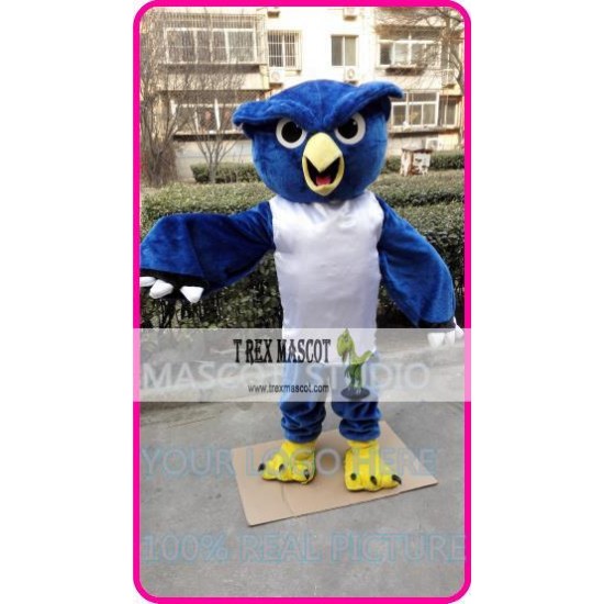 Mascot Plush Blue Owl Mascot Costume