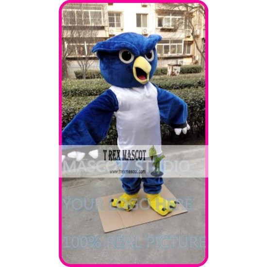 Mascot Plush Blue Owl Mascot Costume