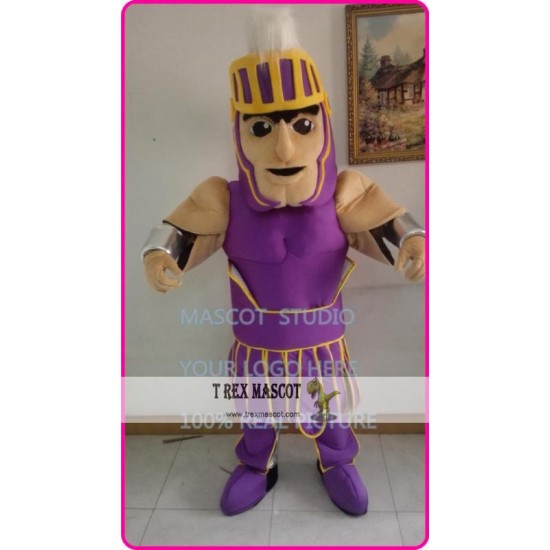 Mascot Purple Knight Mascot Spartan Trojan Cotume Anime