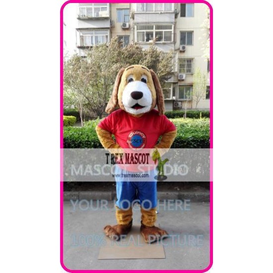 Mascot Red Dog Mascot Costume