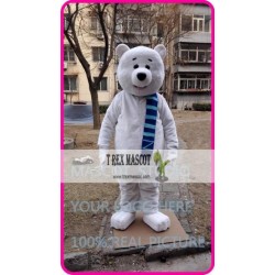 Mascot White Polar Bear Mascot Costume