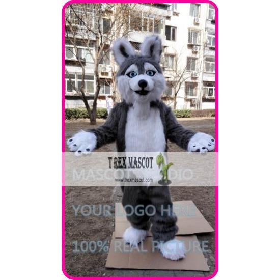 Mascot Plush Huskey Dog Mascot Costume