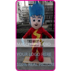 Mascot Speed Light Boy Kid Mascot Costume