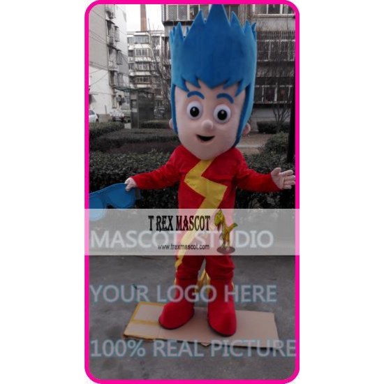 Mascot Speed Light Boy Kid Mascot Costume