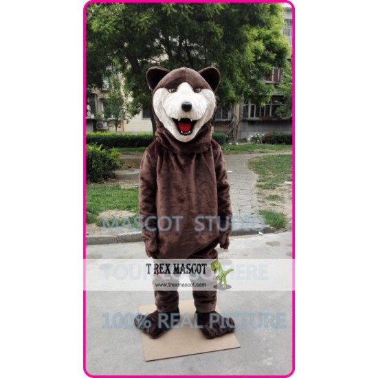 Mascot Brown Bear Mascot Costume Adult