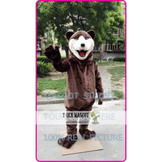 Mascot Brown Bear Mascot Costume Adult