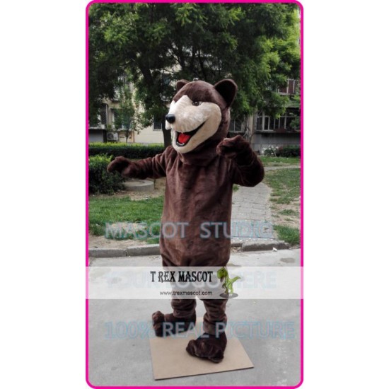 Mascot Brown Bear Mascot Costume Adult