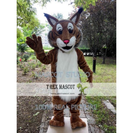 Bobcat Mascot Costume Leopard Couguar Mascot