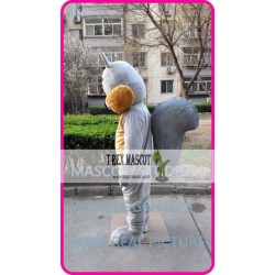 Mascot Grey Squirrel Mascot Costume Cartoon 