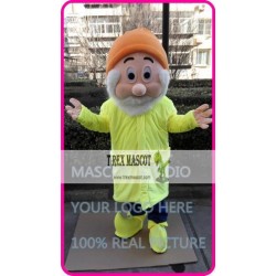 Mascot Yellow Dwarf Mascot Costume