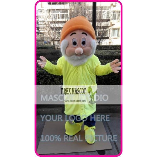 Mascot Yellow Dwarf Mascot Costume