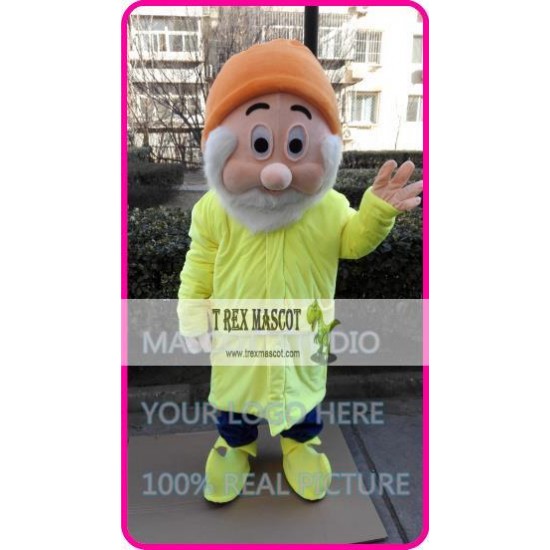 Mascot Yellow Dwarf Mascot Costume