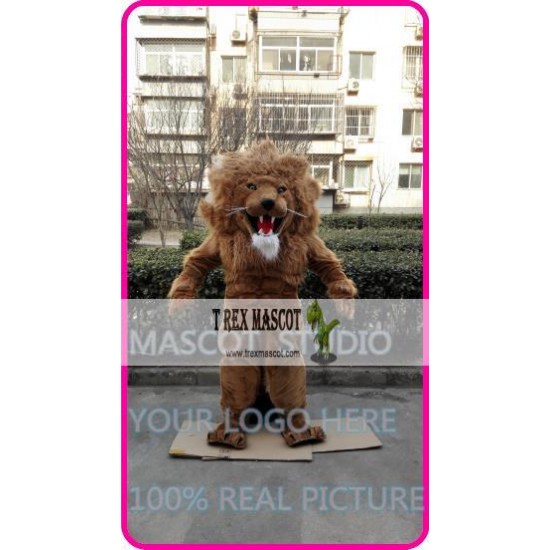 Mascot Muscle Animal Mascot Simba Leo Costume