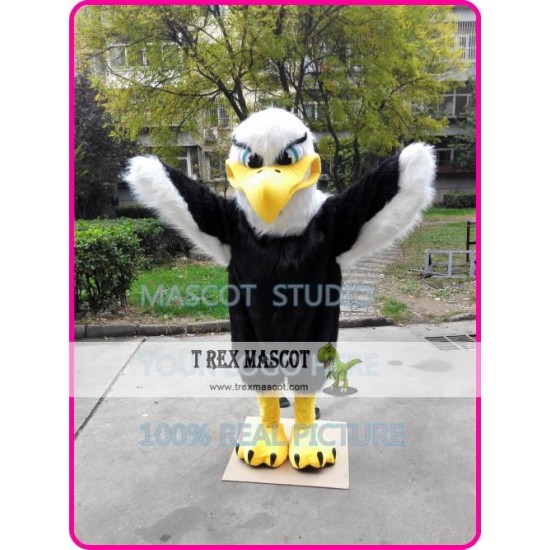 Plush Eagle Mascot Costume Blad Eagle