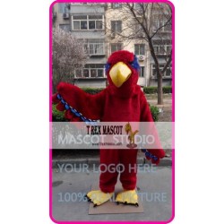 Mascot Red Hawk Eagle Mascot Costume Cartoon 