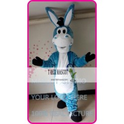 Mascot Blue Donkey Mule Mascot Costume