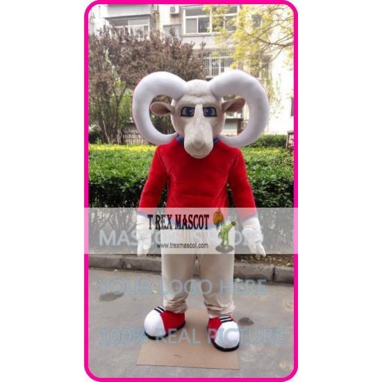 Red Bighorn Ram Goat Mascot Costume