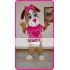 Mascot Pink Female Dog Mascot Costume