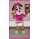 Mascot Pink Female Dog Mascot Costume