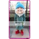 Mascot Dark Green Dwarf Elf Mascot Costume