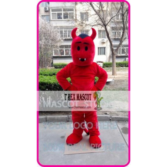 Mascot Red Devil Mascot Costume Cartoon 