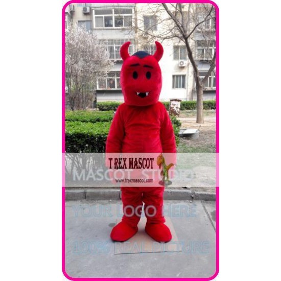 Mascot Red Devil Mascot Costume Cartoon 