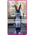 Easter Blue Rabbit Bunny Mascot Costume