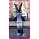 Easter Blue Rabbit Bunny Mascot Costume