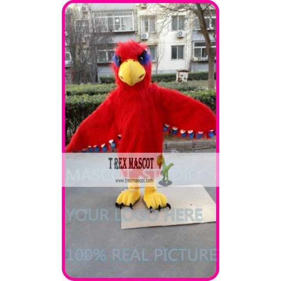 Mascot Plush Red Hawk Eagle Falcon Mascot Costume