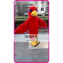 Mascot Plush Red Hawk Eagle Falcon Mascot Costume