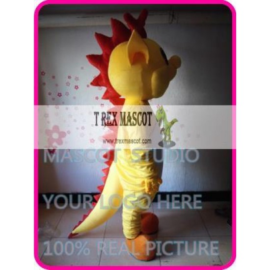 Mascot Yellow Dinosaur Dino Mascot Costume Anime Cosplay Cartoon