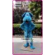 Mascot Cartoon Blue Dog Mascot Costume