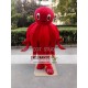 Red Octopus Mascot Costume