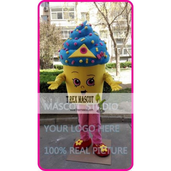 Icecream Cupcake Mascot Costume Cartoon 