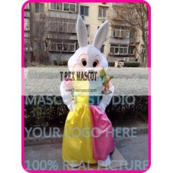 Mascot Mrs Easter Bunny Mascot Costume