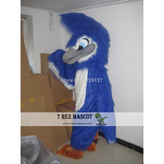 Mascot Fierce Blue Jay Eagle Mascot Costume