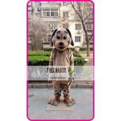 Mascot Brown Dog Mascot Costume Cartoon 