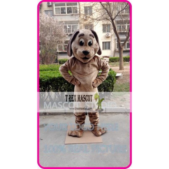 Mascot Brown Dog Mascot Costume Cartoon 