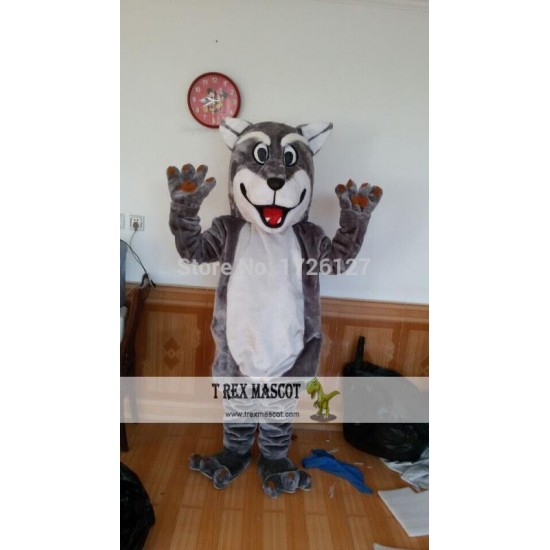 Mascot Grey Wolf Mascot Coyote Werewolf Costume